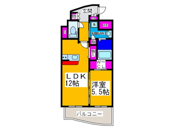 ルナ・ソレイユの物件間取画像